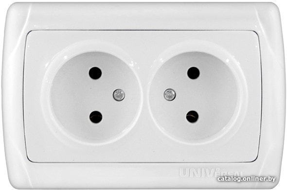 

Розетка UNIVersal Маргарита М0102 (белый)