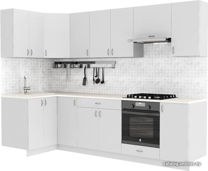 

Готовая кухня Сивирин-Компани Клео глосc 1.2х2.8 (белый глянец\белый глянец)