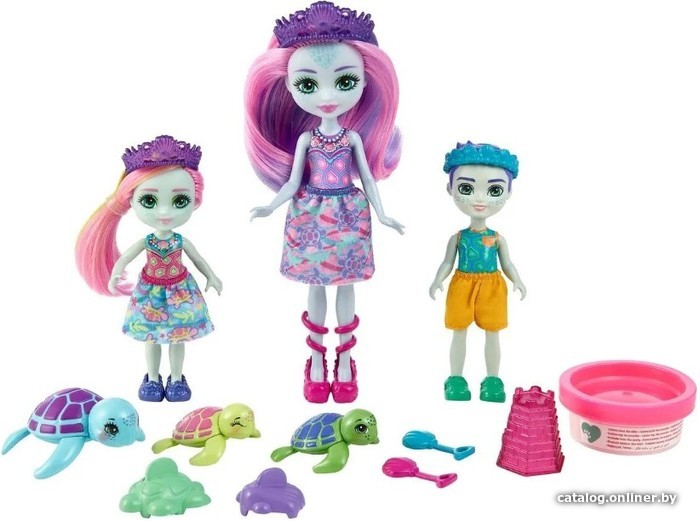 

Кукла Mattel Enchantimals Семья Тинсли Черепаши HCF95