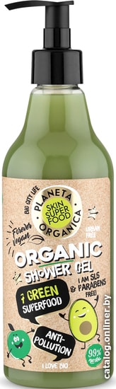 

Planeta Organica Гель для душа Skin Super Food Anti-Pollution 500 мл