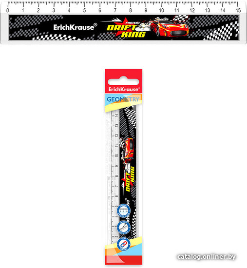 

Линейка Erich Krause Drift King 15 см 55431