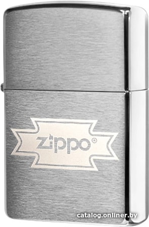 

Зажигалка Zippo Logo Script Brushed Chrome 200