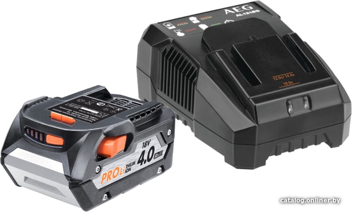 

Аккумулятор с зарядным устройством AEG Powertools SETL1840AL 4932464983 (18В/4 Ah + 12-18В)