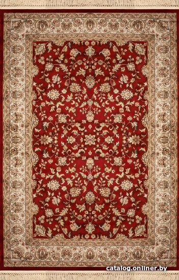 

Ковер для жилой комнаты Ragolle Ghom 88253/1262 135x195 (белый/красный)