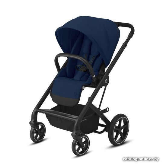 

Коляска прогулочная «книга» Cybex Balios S Lux 2020 (черная рама, navy blue)