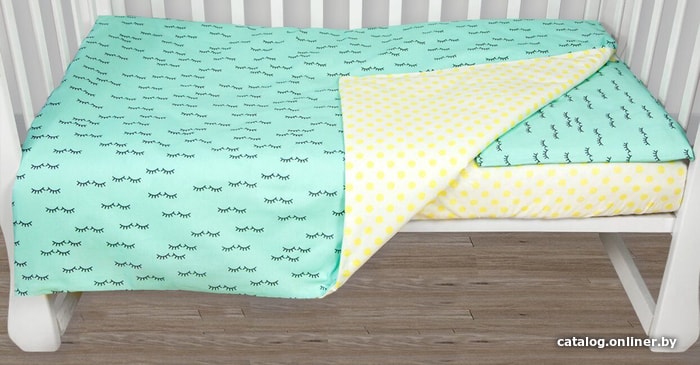 

Постельное белье Amarobaby Baby Boom AMARO-3003-RM (мята/реснички)