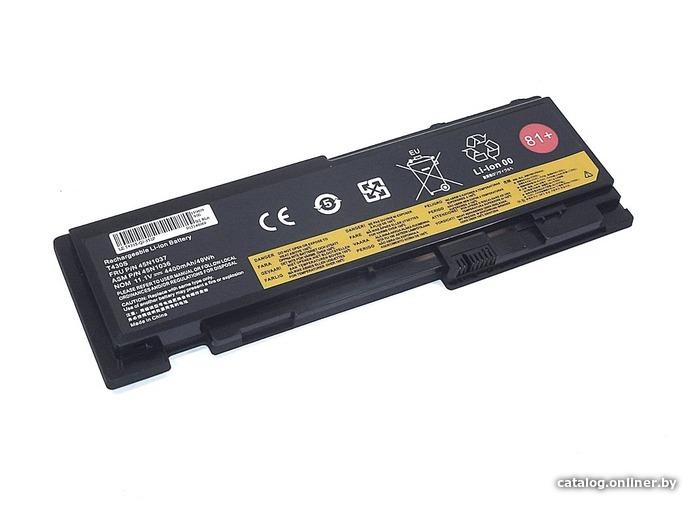 

Аккумуляторы для ноутбуков RageX Lenovo T430S (0A36287), 11.1В, 4400мАч, черный