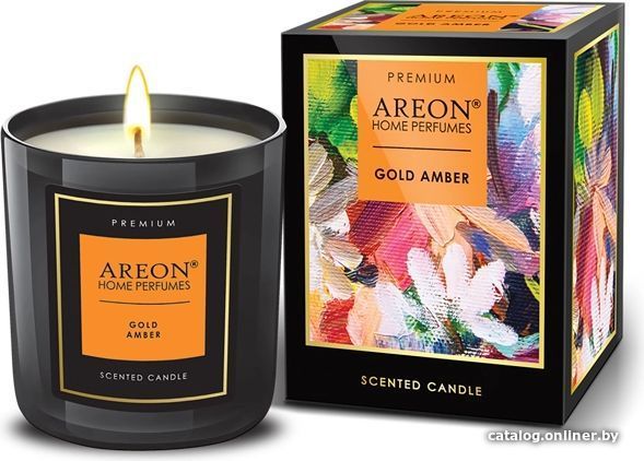 

Ароматизированая свеча Areon Premium Gold Amber ARE-PC05