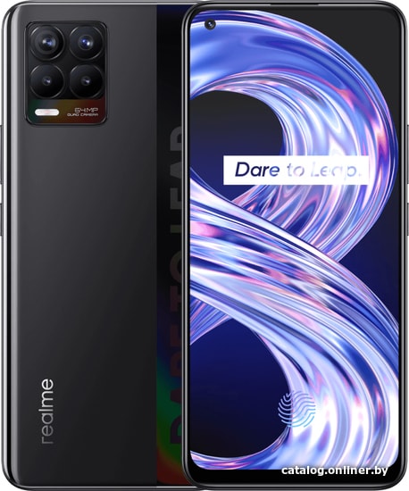 

Смартфон Realme 8 8GB/128GB с NFC (кибер черный)