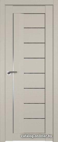 

Межкомнатная дверь ProfilDoors 17U 60x200 (шеллгрей, стекло дождь черный)