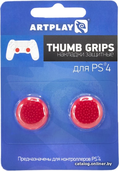 

Накладки для стиков Artplays Thumb Grips для PS4 (2 шт., красный)