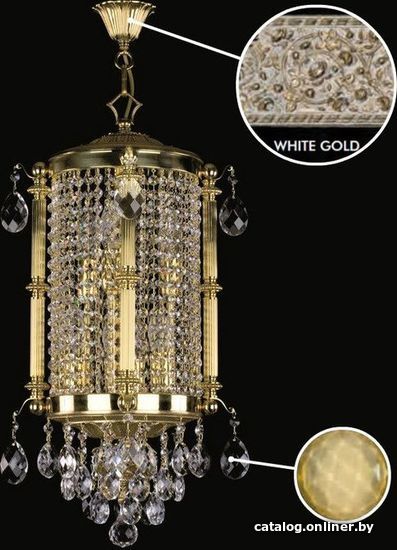 

Подвесная люстра ArtGlass Bianca White Gold Ce - 8003