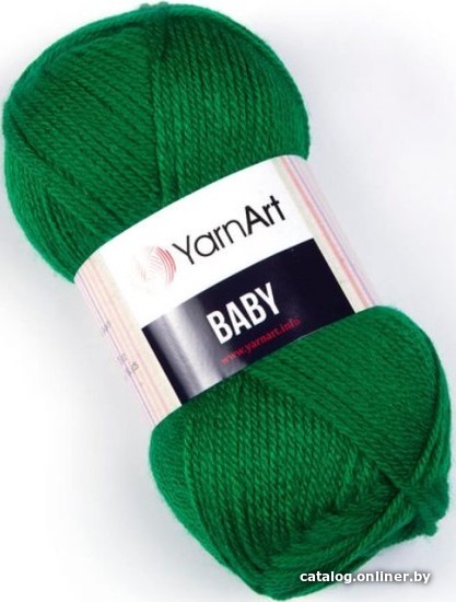 

Пряжа для вязания Yarnart Baby 100% акрил 338 50 г (150 м, зеленая трава)