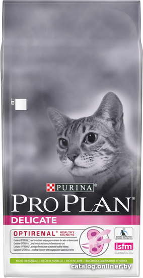 

Сухой корм для кошек Pro Plan Delicate Adult OptiRenal с ягненком 10 кг