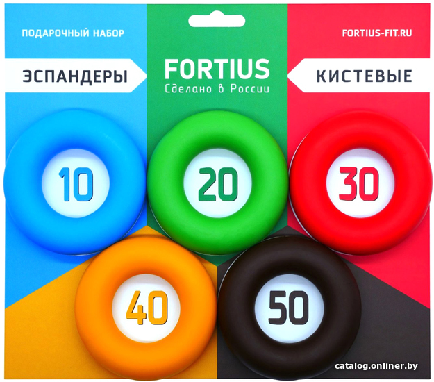 

Набор эспандеров Fortius H180701-1020304050SET (5 шт)