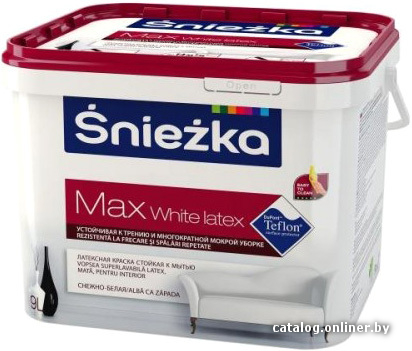 

Краска Sniezka Max White Latex 2.5 л (белоснежный)