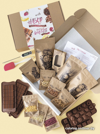

Подарочный набор Chocorawbox Milk Box для приготовления молочного шоколада