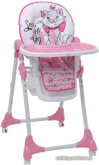 

Высокий стульчик Polini Kids 470 Disney baby (Кошка Мари, розовый)
