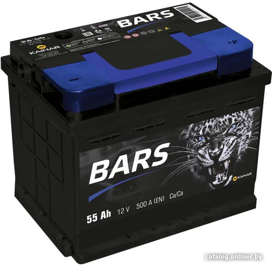 

Автомобильный аккумулятор BARS 6СТ-55 Евро R (55 А·ч)
