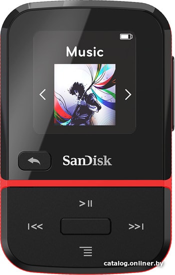 

Плеер MP3 SanDisk Clip Sport Go (16GB, черный/красный)