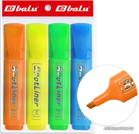

Текстовыделитель Balu BL-102XY17-6-04 (4 цв)