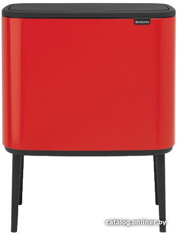 

Система сортировки мусора Brabantia Bo Touch Bin 11+23 л (пламенный-красный)