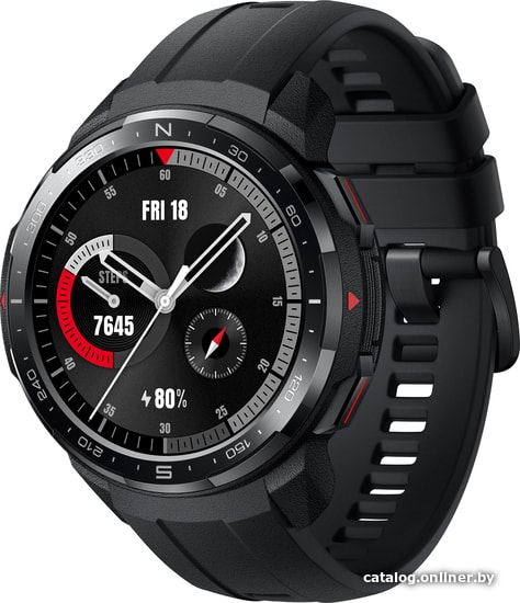 

Умные часы HONOR Watch GS Pro (угольный черный, фторэластомер)