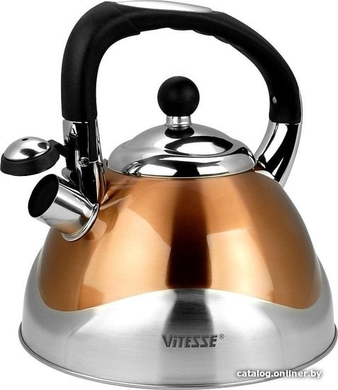 

Чайник со свистком Vitesse VS-1120 (золотистый)