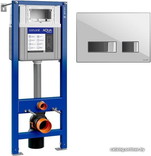 

Инсталляция для унитаза Cersanit Aqua Smart M 40 63475 + P-BU-MOV/Whg/Gl