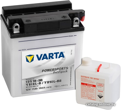 

Мотоциклетный аккумулятор Varta Powersports Freshpack YB10L-B 511 013 009 (11 А·ч)