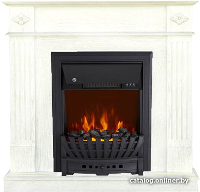 

Каминокомплект Smolcom Brighton STD-ASP с Royal Flame Aspen Black (белый дуб, золото)