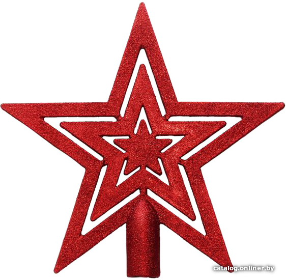 

Елочная верхушка Феникс-Презент Красная звезда 86452