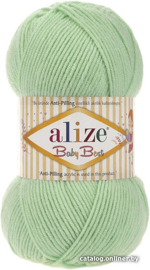 

Пряжа для вязания Alize Baby best 41 (240 м, салат)