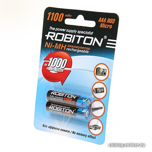 

Аккумулятор Robiton AAA 1100mAh 2 шт.