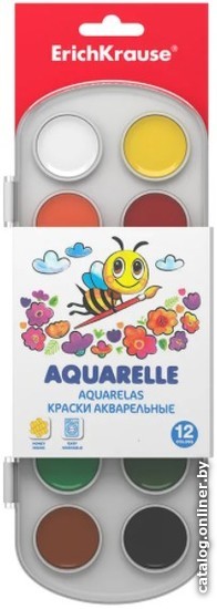 

Акварельная краска Erich Krause 50579 (12 цв.)