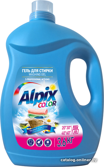

Гель для стирки Alpix Color 3.6 кг