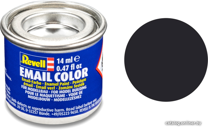 

Краска для моделей Revell Email Color 7022107 (битумно-черная матовый, 14 мл)
