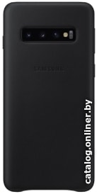 

Чехол для телефона Samsung Leather Cover для Samsung Galaxy S10 (черный)