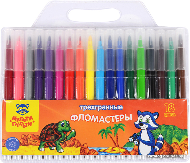 

Фломастеры Мульти-пульти Енот на Сейшелах WP_11634 (18 цветов)
