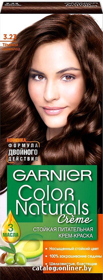 

Крем-краска для волос Garnier Color Naturals 3.23 темный шоколад