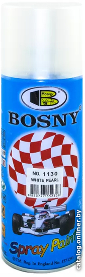

Автомобильная краска Bosny BS1130 400мл (белый жемчуг)