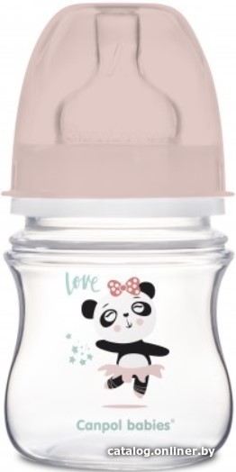 

Бутылочка для кормления Canpol babies Exotic Animals пластиковая 35/220 (120 мл, розовый)