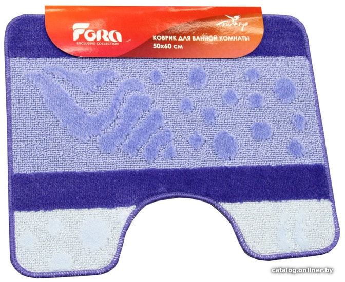 

Коврик для туалета FORA Goluboi PP FOR-PP-GOLUBOI-50-60