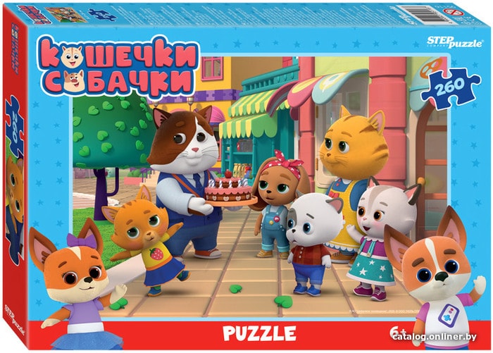 

Пазл Step Puzzle Кошечки и собачки 95116 (260 эл)