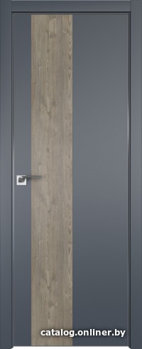 

Межкомнатная дверь ProfilDoors 5E 80x200 (антрацит/вставка каштан темный)