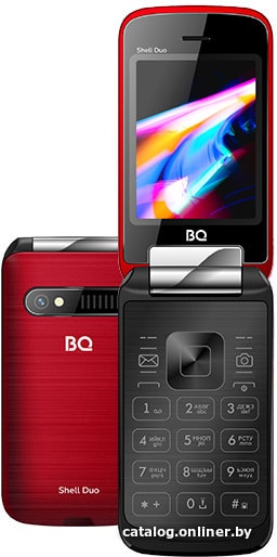 

Кнопочный телефон BQ-Mobile BQ-2814 Shell Duo (красный)