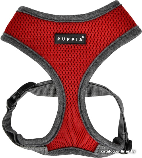 

Шлея Puppia Soft II PATD-HA1770-WN-M (красно-серый)