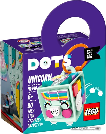 

Конструктор LEGO Dots 41940 Брелок для сумки Единорог