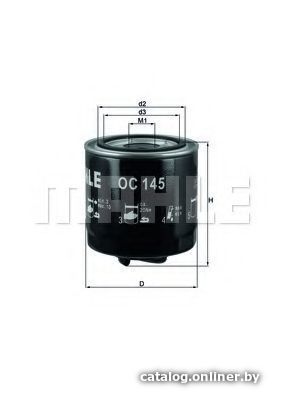 

Масляный фильтр Mahle Knecht OC145
