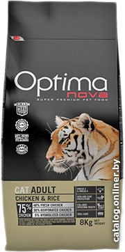 

Сухой корм для кошек Optimanova Cat Adult Chicken & Rice 0.4 кг